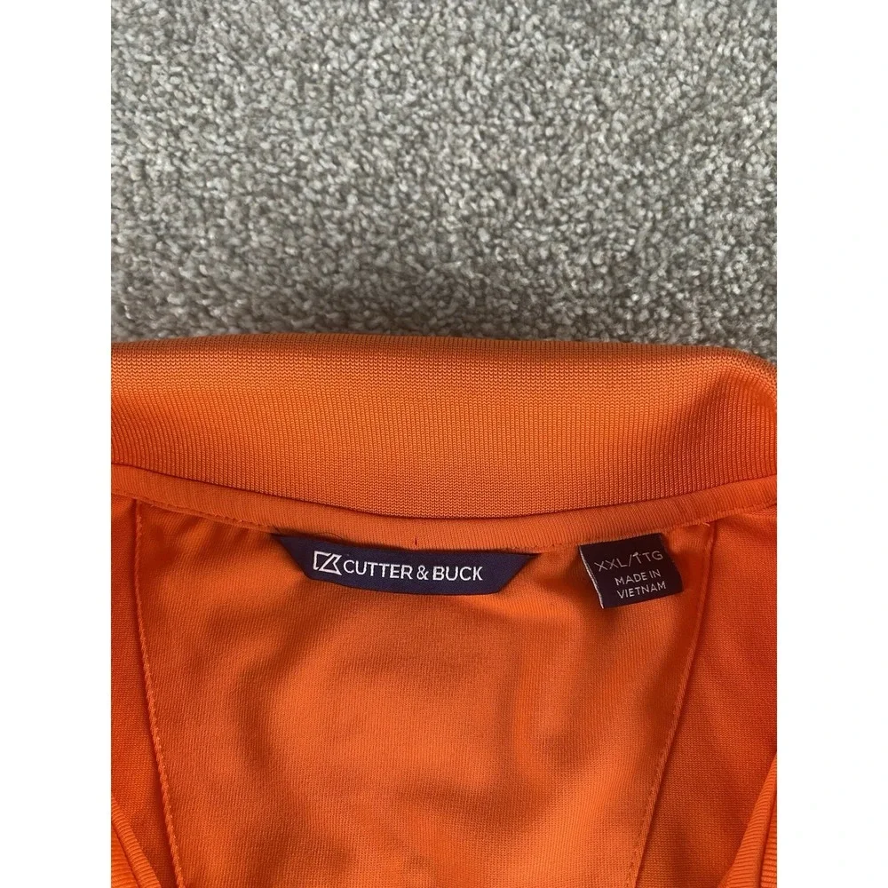 Cutter & Buck Auburn Tigers Solid Orange Polo Shirt Performance Stretch Men XXL
